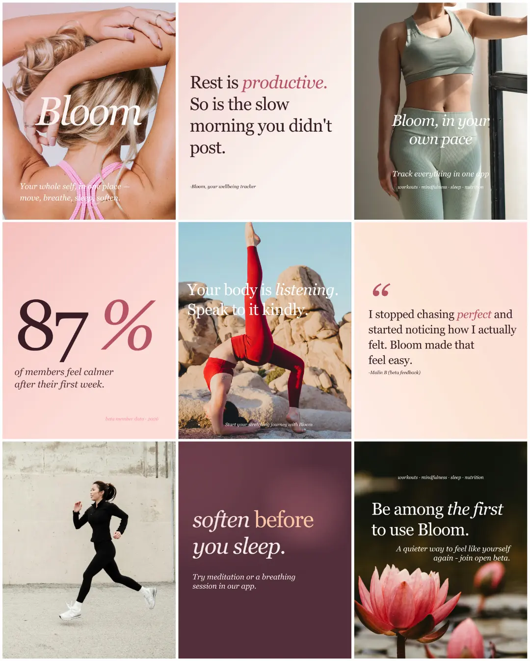 Bloom Instagram grid